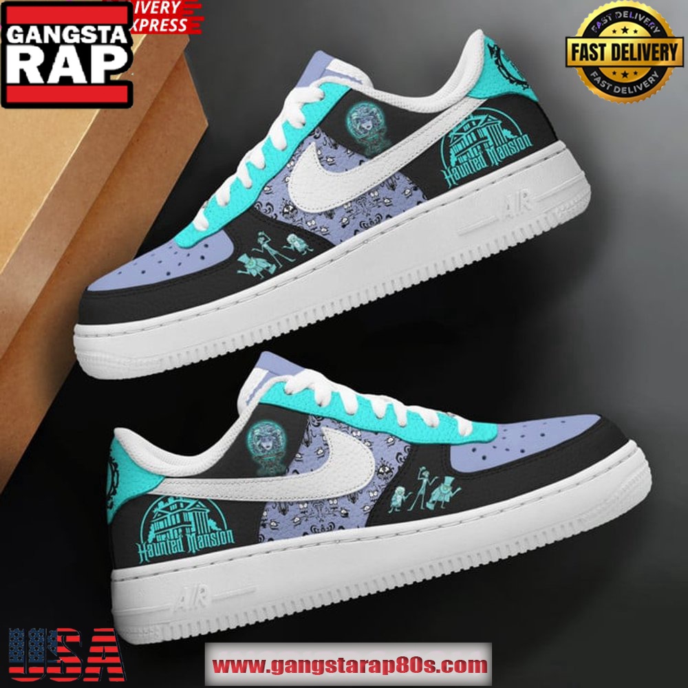 Haunted Mansion Spectral Shadows Air Force 1 Sneakers Shoes Haunted Mansion Spectral Shadows Air Force 1 Sneakers Shoes