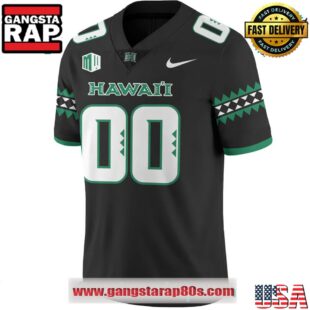 Hawaii Rainbow Warriors Special Edition New Custom Black Football Jersey
