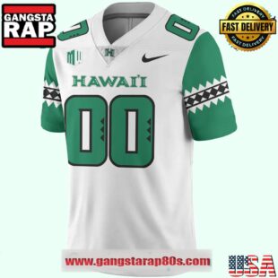 Hawaii Rainbow Warriors Special Edition New Custom White Football Jersey