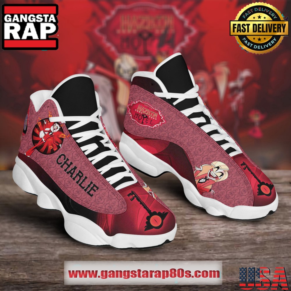 Hazbin Hotel Charlie Air Jordan 13 Sneakers Shoes Hazbin Hotel Charlie Air Jordan 13 Sneakers Shoes