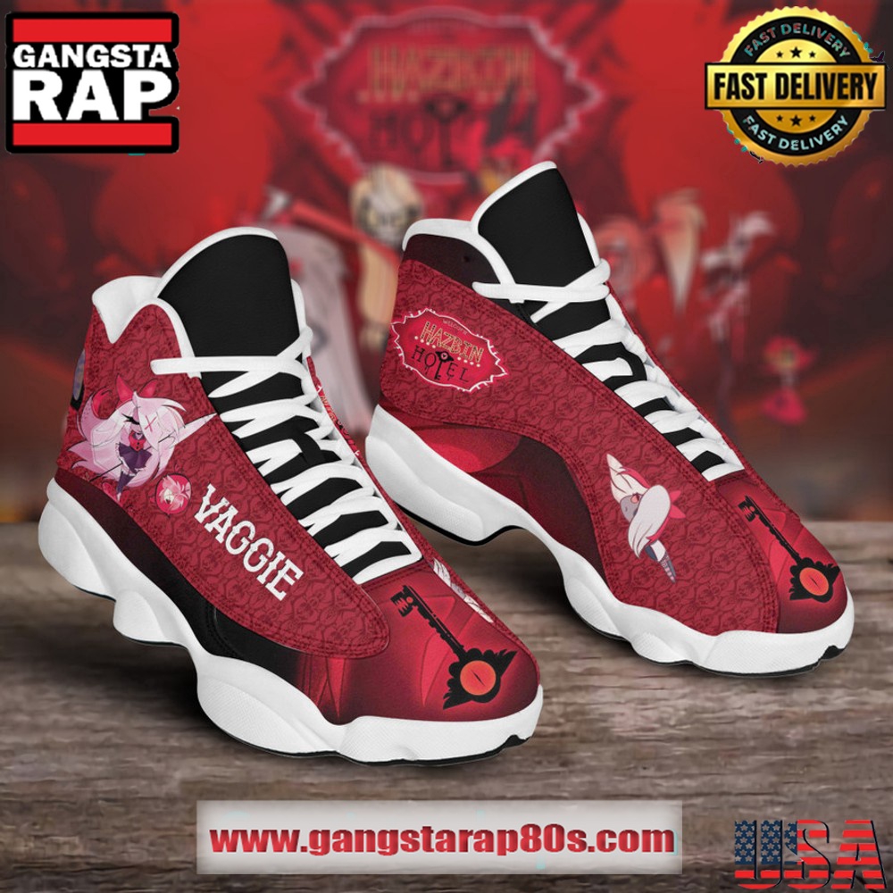 Hazbin Hotel Vaggie Air Jordan 13 Sneakers Shoes Hazbin Hotel Vaggie Air Jordan 13 Sneakers Shoes