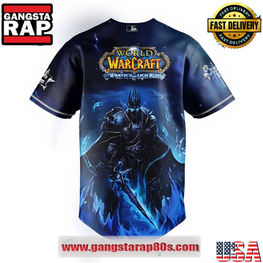 Houston Astros x Warcraft Wrath of the Lich King Baseball Jersey Shirt Houston Astros x Warcraft Wrath of the Lich King Baseball Jersey Shirt