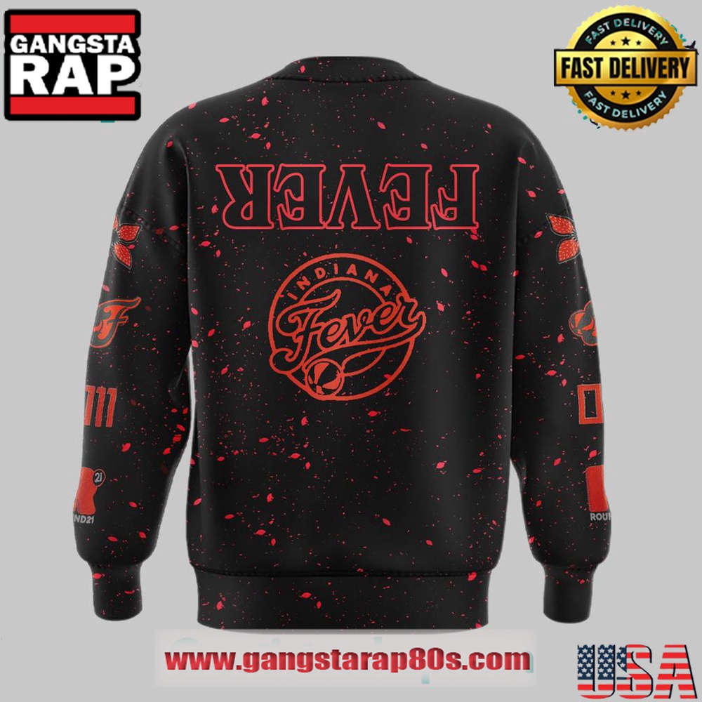 Indiana Fever x Stranger Things Rebel Swingman Limited Edition Sweatshirt Indiana Fever x Stranger Things Rebel Swingman Limited Edition Sweatshirt
