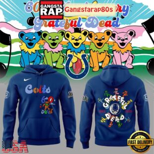 Indianapolis Colts 60th Anniversary Birthday Grateful Dead Limited Unisex Hoodie