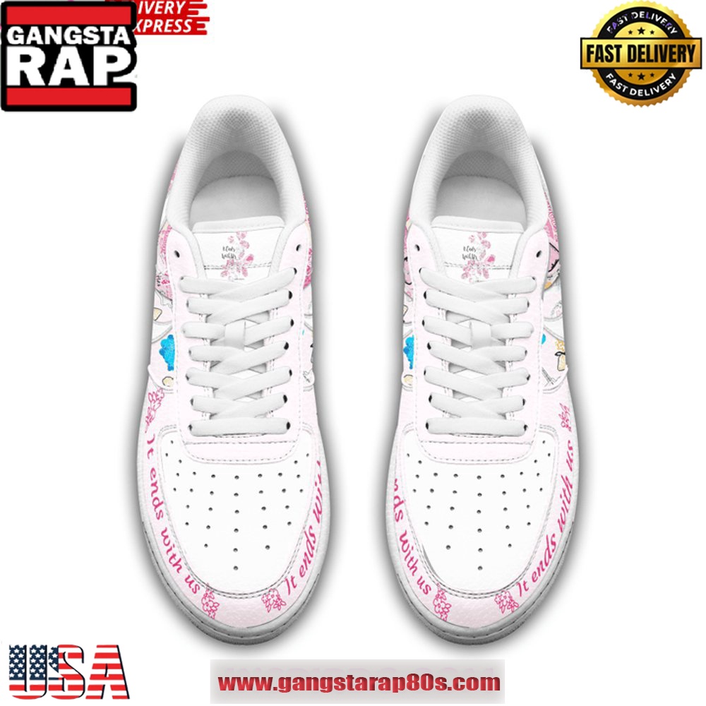 It Ends With Us Limited Edition Air Force 1 Running Sneakers Shoes It Ends With Us Limited Edition Air Force 1 Running Sneakers Shoes