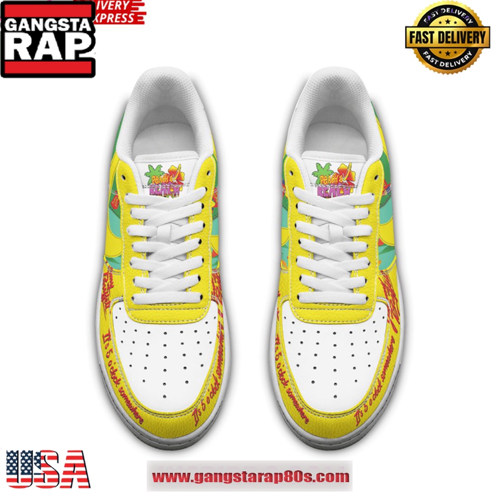 Jimmy Buffett Limited Edition Air Force 1 Sneakers Shoes Jimmy Buffett Limited Edition Air Force 1 Sneakers Shoes