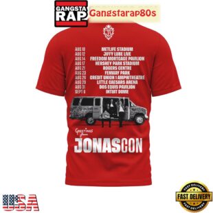 Jonas Brothers 20 Years Live The Dream Special Tour T Shirt
