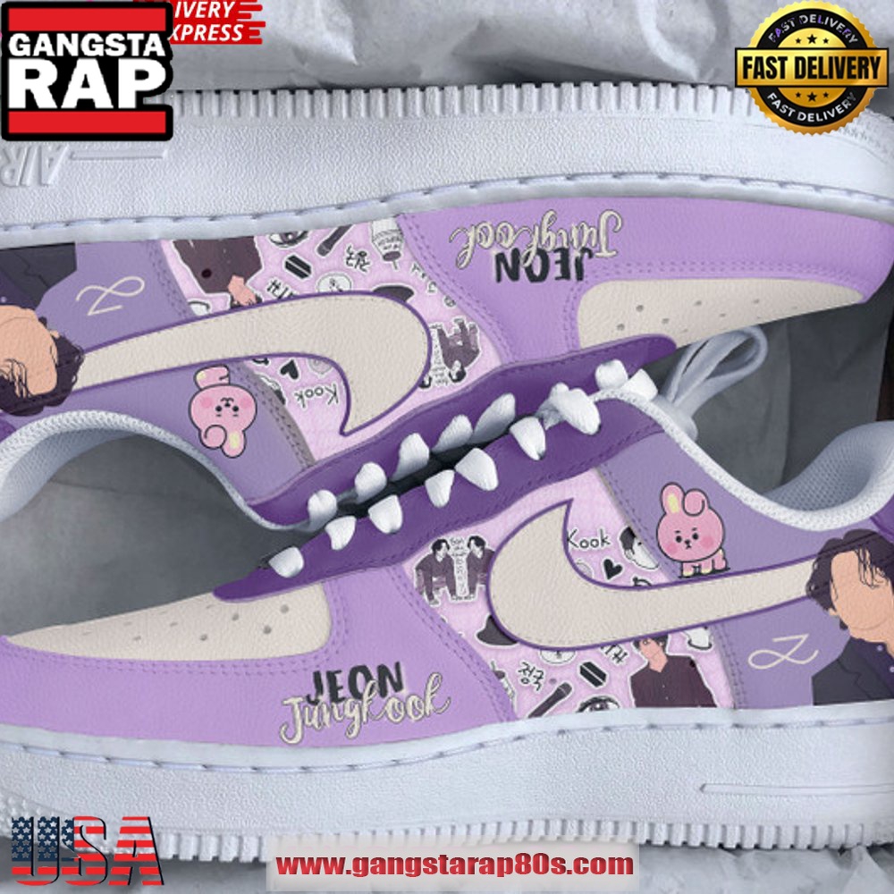 Jungkook BTS Limited Edition Air Force 1 Sneakers Shoes Jungkook BTS Limited Edition Air Force 1 Sneakers Shoes