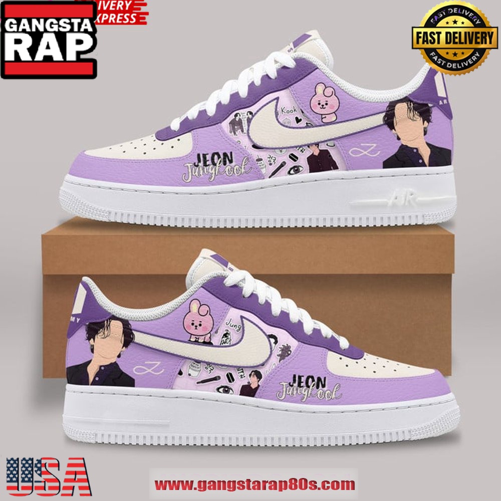 Jungkook BTS Limited Edition Air Force 1 Sneakers Shoes Jungkook BTS Limited Edition Air Force 1 Sneakers Shoes