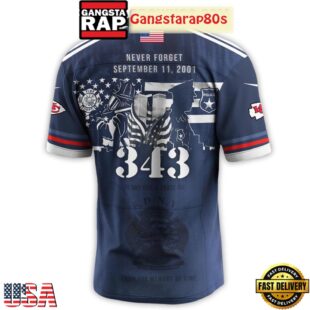 Kansas City Chiefs x Never Forget 9_11 Tribute Football Special Baseball Jersey