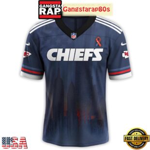 Kansas City Chiefs x Never Forget 9_11 Tribute Football Special Baseball Jersey