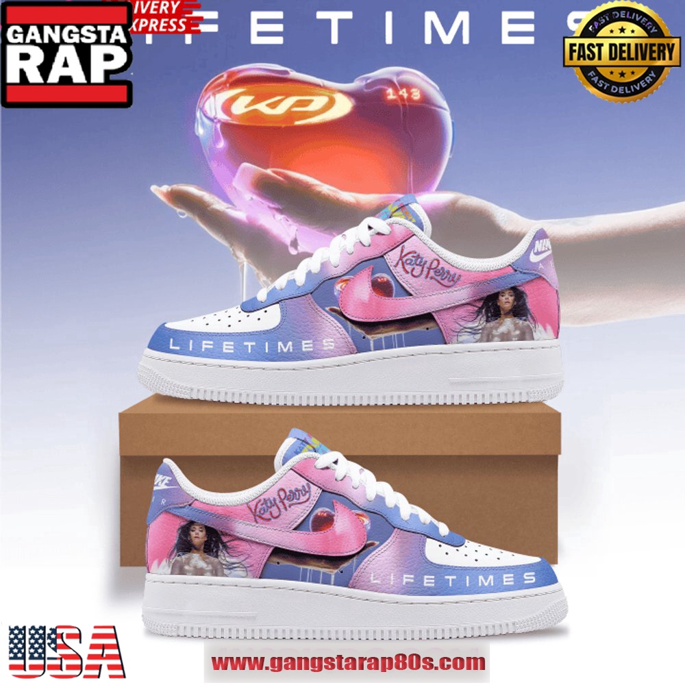 Katy Perry Lifetimes Limited Edition Air Force 1 Sneakers Shoes Katy Perry Lifetimes Limited Edition Air Force 1 Sneakers Shoes