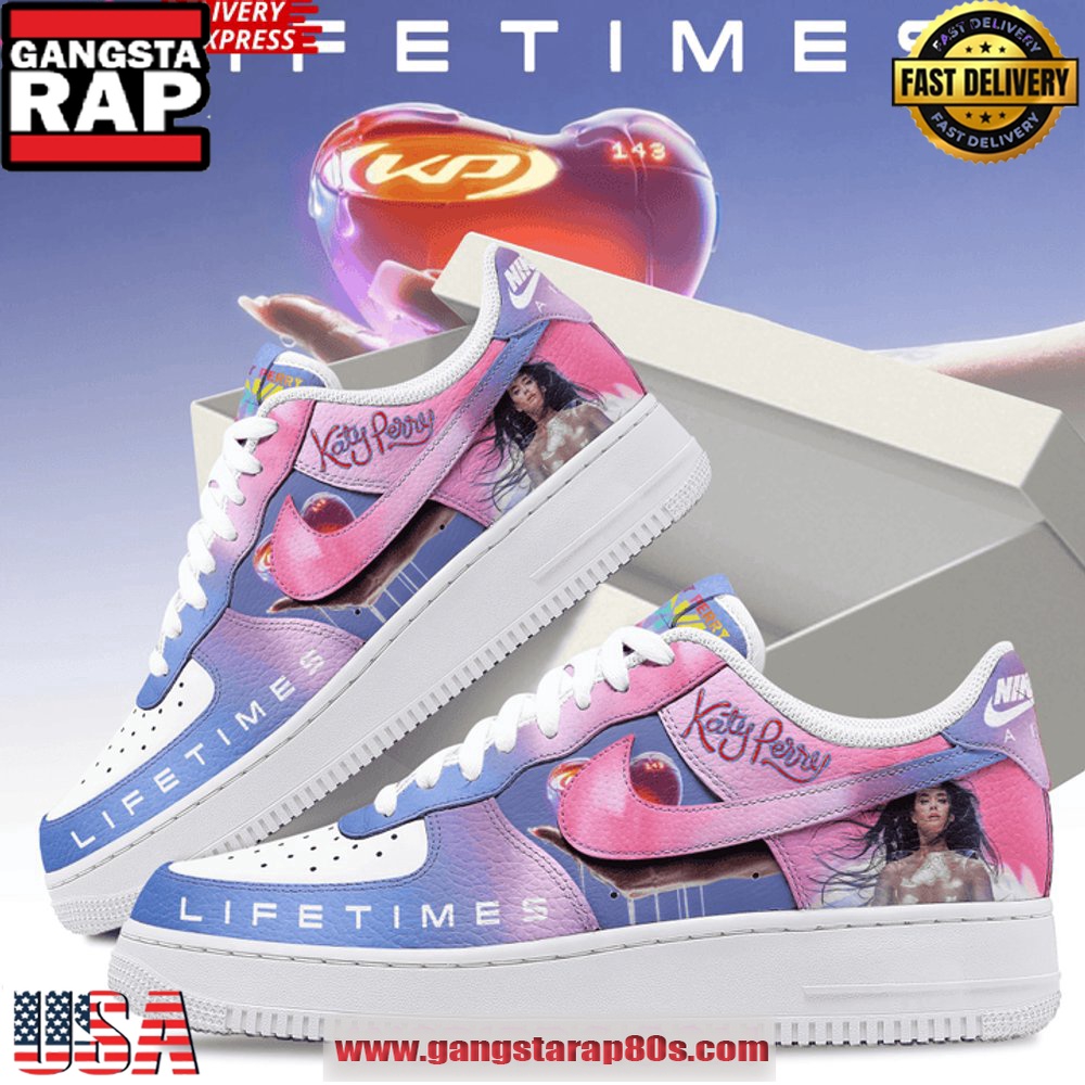 Katy Perry Lifetimes Limited Edition Air Force 1 Sneakers Shoes Katy Perry Lifetimes Limited Edition Air Force 1 Sneakers Shoes