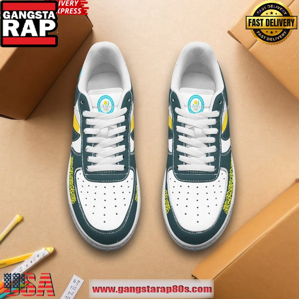Kazakhstan Team Olympic Paris Nike Air Force 1 Sneakers Shoes Kazakhstan Team Olympic Paris Nike Air Force 1 Sneakers Shoes