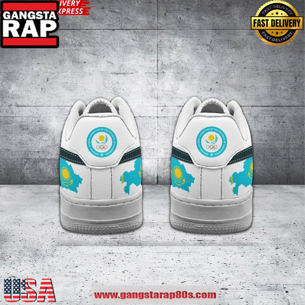 Kazakhstan Team Olympic Paris Nike Air Force 1 Sneakers Shoes Kazakhstan Team Olympic Paris Nike Air Force 1 Sneakers Shoes