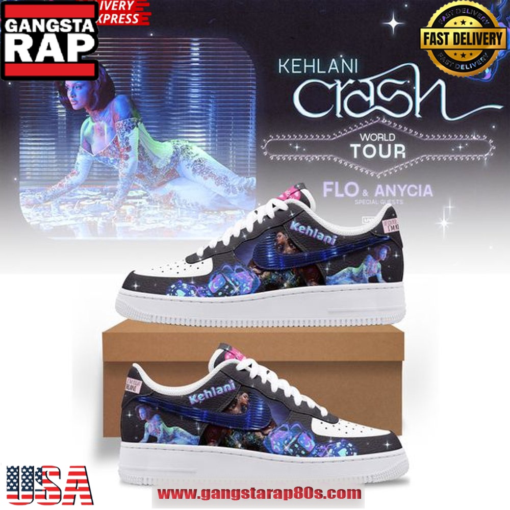 Kehlani Crash World Tour Limited Edition Air Force 1 Running Sneakers Shoes Kehlani Crash World Tour Limited Edition Air Force 1 Running Sneakers Shoes