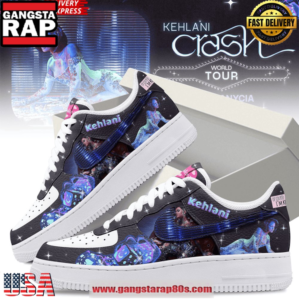 Kehlani Crash World Tour Limited Edition Air Force 1 Running Sneakers Shoes Kehlani Crash World Tour Limited Edition Air Force 1 Running Sneakers Shoes