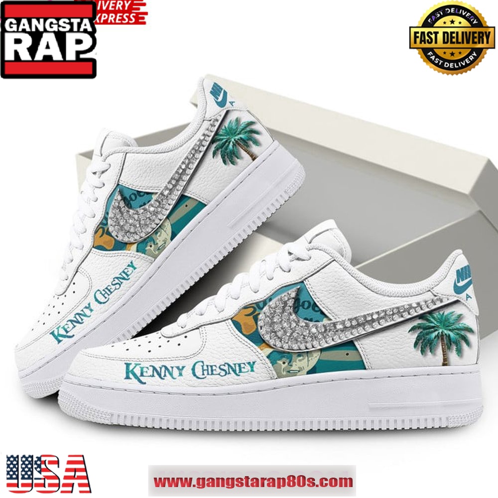 Kenny Chesney x Nike Limited Edition Air Force 1 Sneakers Shoes Kenny Chesney x Nike Limited Edition Air Force 1 Sneakers Shoes