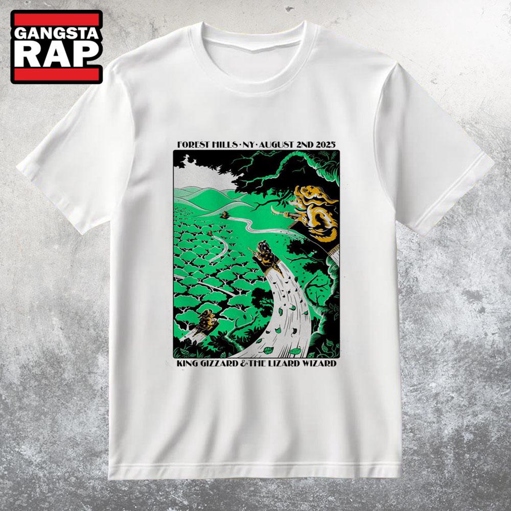 King Gizzard And The Lizard Wizard Aug 2 2025 Forest Hills Stadium In Forest Hills NY T Shirt King Gizzard And The Lizard Wizard Aug 2 2025 Forest Hills Stadium In Forest Hills NY T Shirt