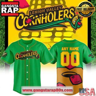 Lehigh Valley IronPigs Cornholers Custom Baseball Jersey