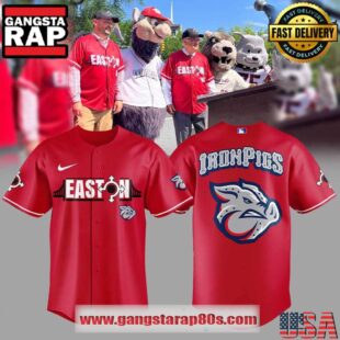Lehigh Valley IronPigs Eastonthemed Special Baseball Jersey Shirt
