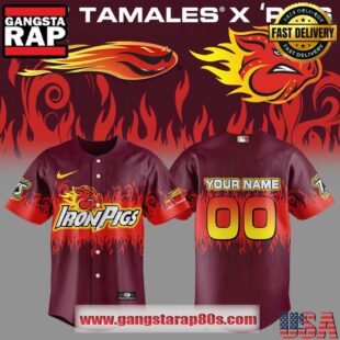 Lehigh Valley IronPigs x Hot Tamales Custom Baseball Jersey