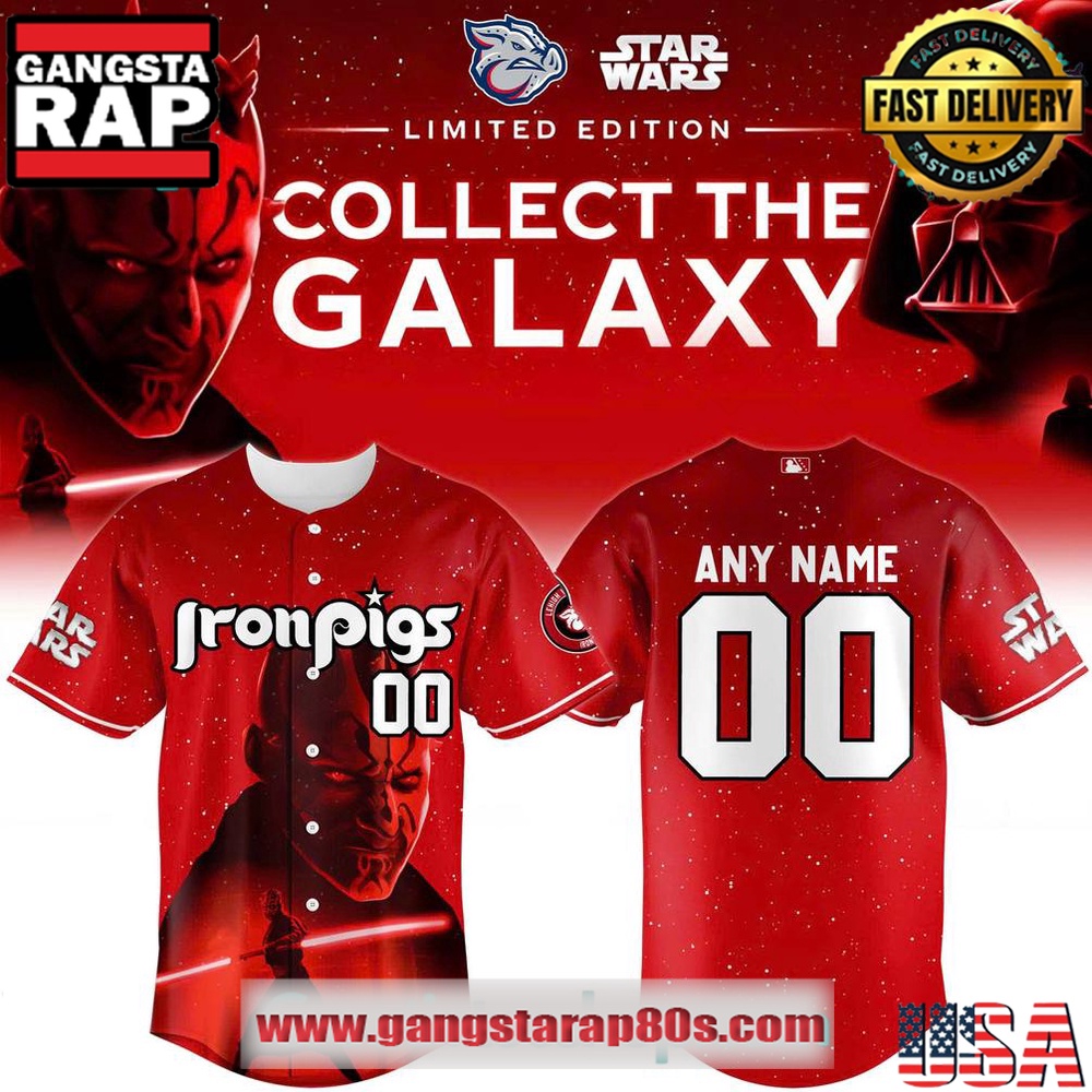 Lehigh Valley IronPigs x Star Wars 2025 Baseball Jersey Lehigh Valley IronPigs x Star Wars 2025 Baseball Jersey