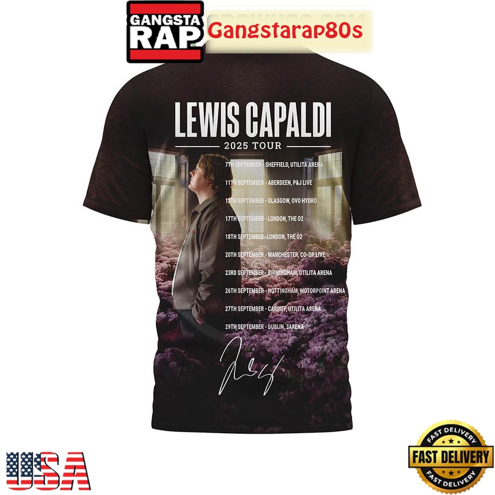Lewis Capaldi 2025 Special Tour Shirt Lewis Capaldi 2025 Special Tour Shirt
