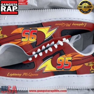 Lightning McQueen Limited Edition Air Force 1 Sneakers Shoes