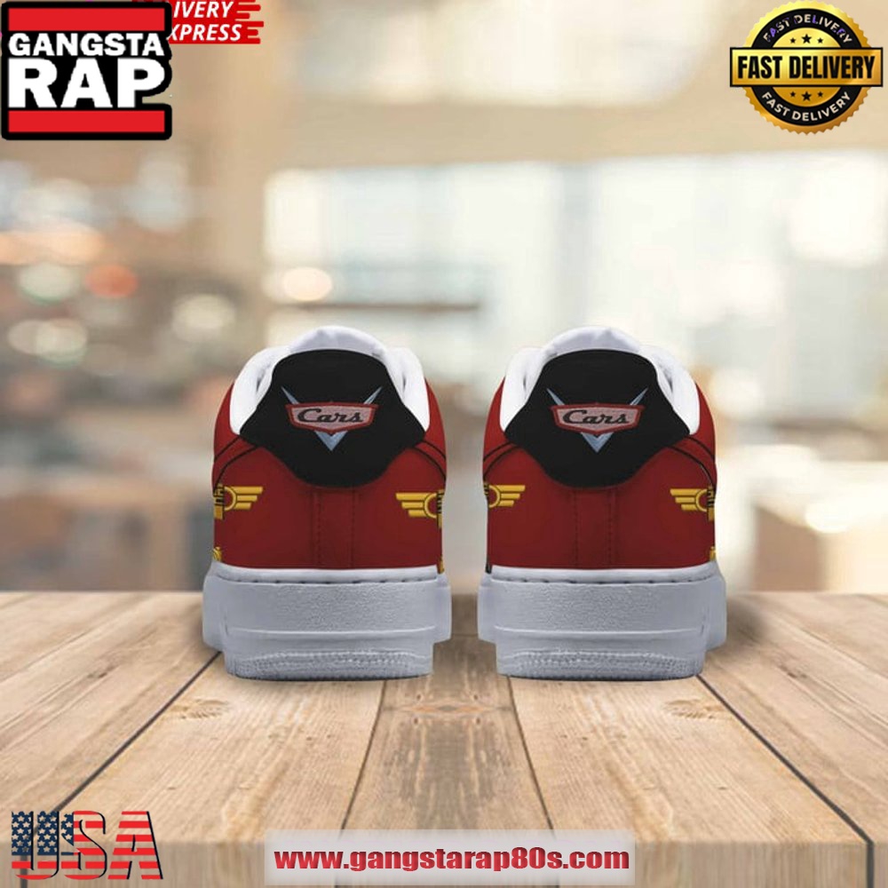 Lightning McQueen Limited Edition Air Force 1 Sneakers Shoes Lightning McQueen Limited Edition Air Force 1 Sneakers Shoes