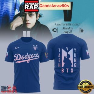 Los Angeles Dodgers Collab V BTS 2025 Unisex Hoodie