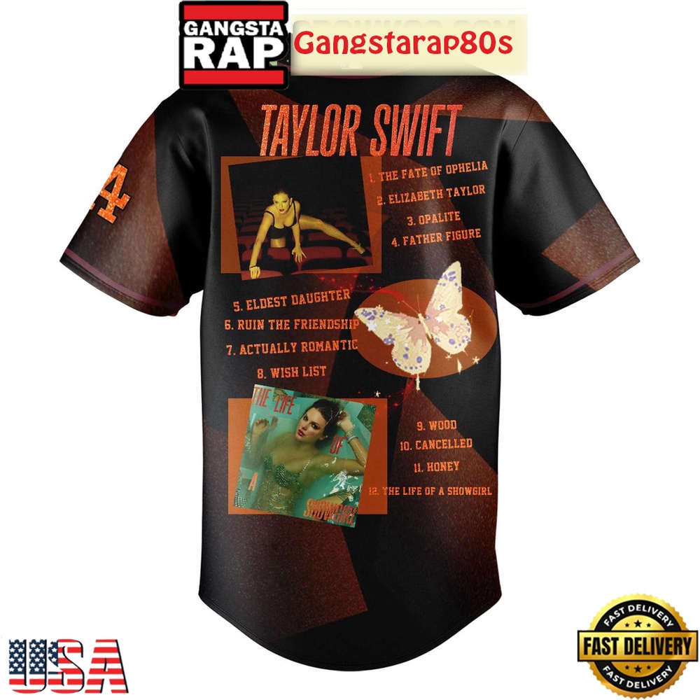 Los Angeles Dodgers x Taylor Swift Showgirl Era Special Baseball Jersey Los Angeles Dodgers x Taylor Swift Showgirl Era Special Baseball Jersey