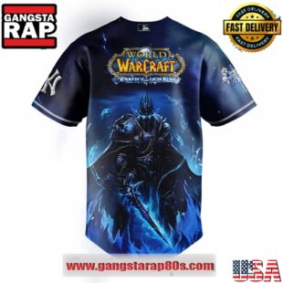Los Angeles Dodgers x Warcraft Wrath of the Lich King Baseball Jersey Shirt
