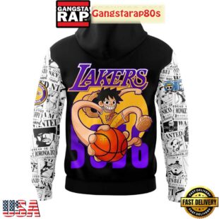 Los Angeles Lakers Collab One Piece Luffy Special Hoodie Shirt