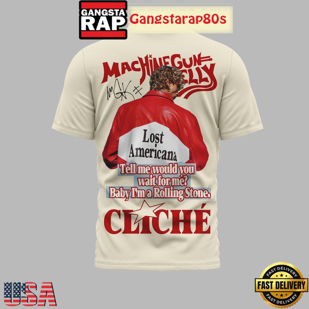 Machine Gun Kelly Cliché 2025 Special T Shirt Machine Gun Kelly Cliché 2025 Special T Shirt