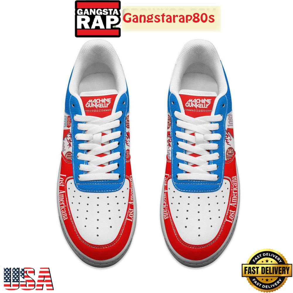Machine Gun Kelly Lost Americana Air Force 1 Running Sneakers Shoes Machine Gun Kelly Lost Americana Air Force 1 Running Sneakers Shoes