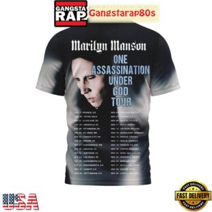 Marilyn Manson One Assassination Under God Limited Edition Tour Shirt