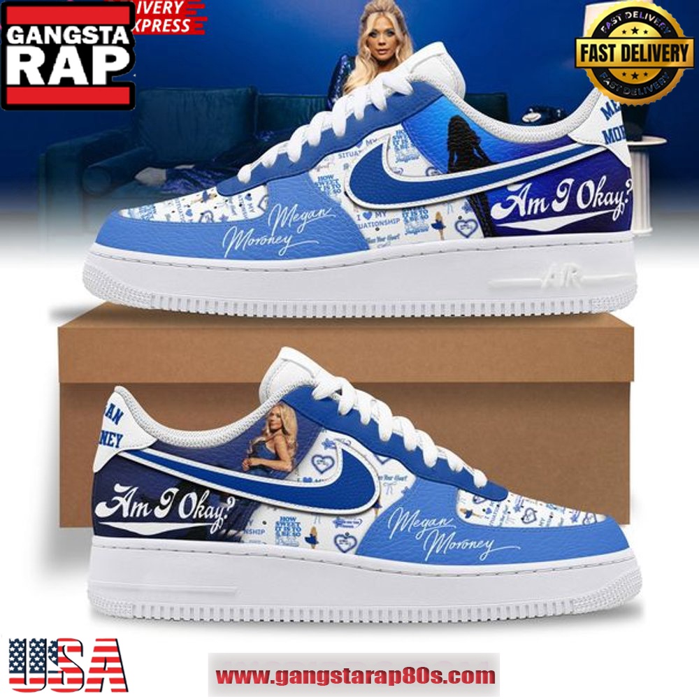 Megan Moroney Am I Okay Limited Edition Air Force 1 Sneakers Shoes Megan Moroney Am I Okay Limited Edition Air Force 1 Sneakers Shoes