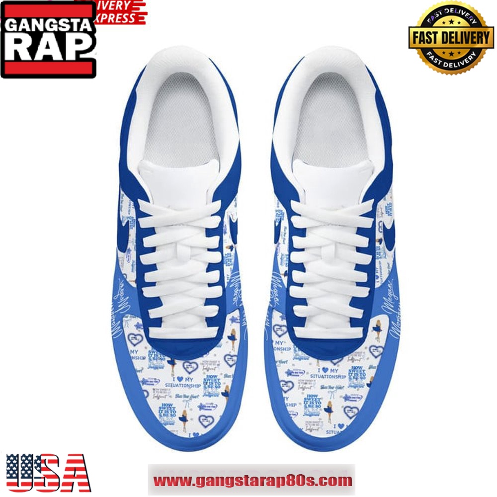 Megan Moroney Am I Okay Limited Edition Air Force 1 Sneakers Shoes Megan Moroney Am I Okay Limited Edition Air Force 1 Sneakers Shoes