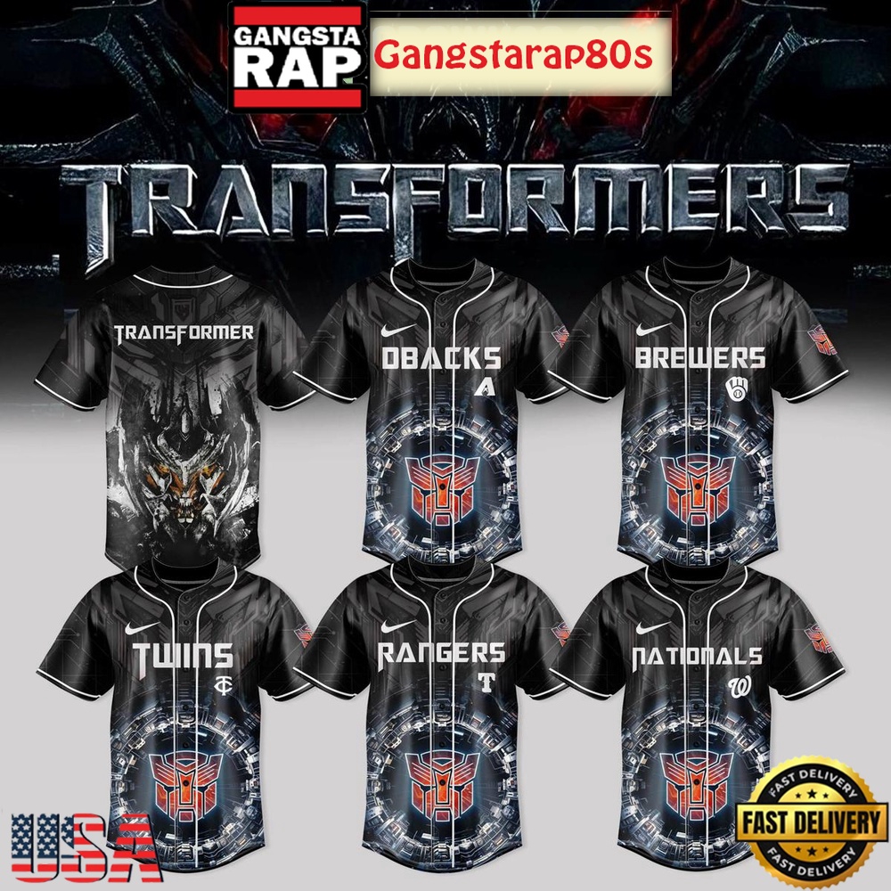 MLB All Teams x Megatron Transformers 2025 Baseball Jersey MLB All Teams x Megatron Transformers 2025 Baseball Jersey