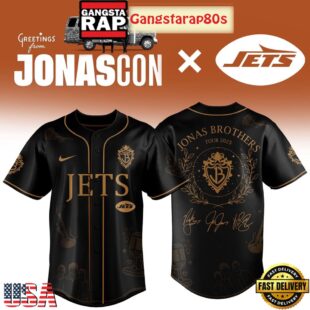 New York Jets x Jonas Brother Greetings From Your Hometown 2025 Baseball Jersey