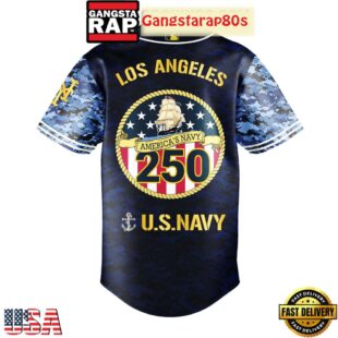 New York Mets Celebration Happy Birthday US Navy 250 Years 2025 Special Baseball Jersey
