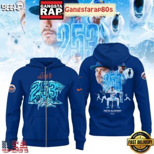 New York Mets Pete Alonso Hits Home Run 253 Unisex Hoodie