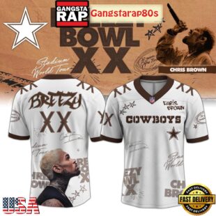 NFL All Teams x Chris Brown Breezy Bowl XX World Special Tour 2025 Football Jersey