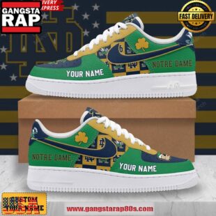 Notre Dame Fighting Irish Customize Air Force 1 Sneakers Shoes