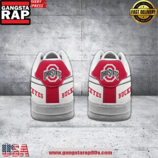 Ohio State Buckeyes Customize Air Force 1 Sneakers Shoes