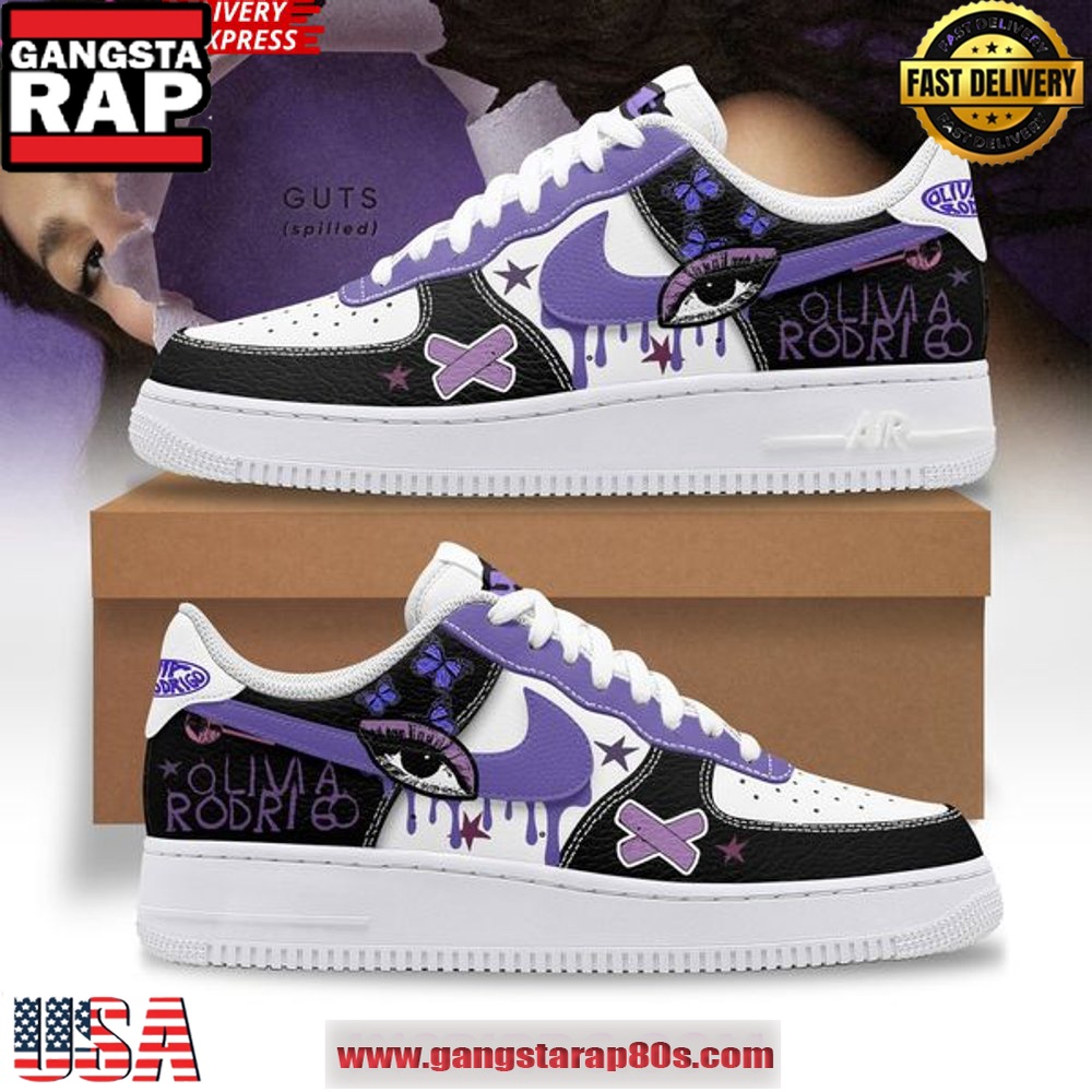 Olivia Rodrigo Guts Special Edition Air Force 1 Sneakers Shoes Olivia Rodrigo Guts Special Edition Air Force 1 Sneakers Shoes