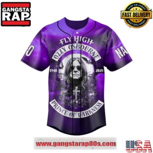 Ozzy Osbourne Prince of Darkness Custom Baseball Jersey