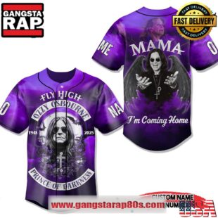 Ozzy Osbourne Prince of Darkness Custom Baseball Jersey