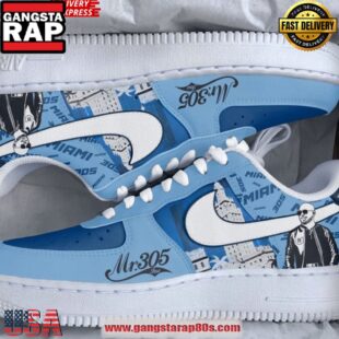Pitbull Rapper Limited Edition Air Force 1 Sneakers Shoes